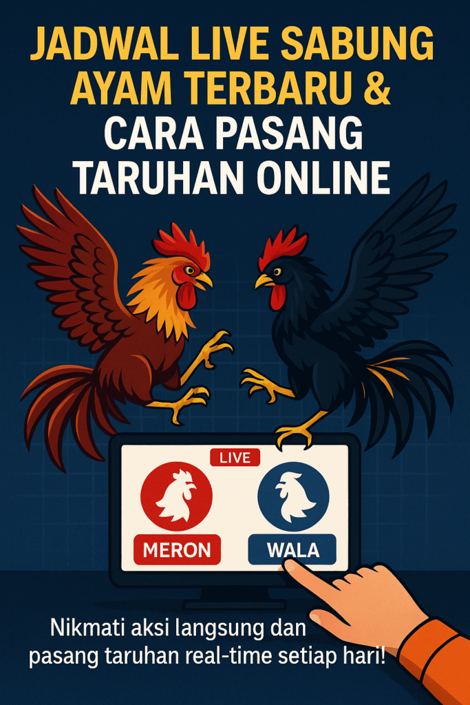 Jadwal Live Sabung Ayam Terbaru & Cara Pasang Taruhan Online